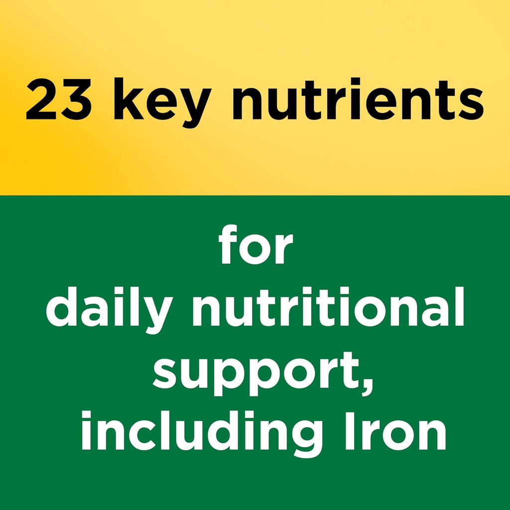 Multivitamin Tablets with Vitamin D3 and Iron, 130 Count for Daily Nutritional Support