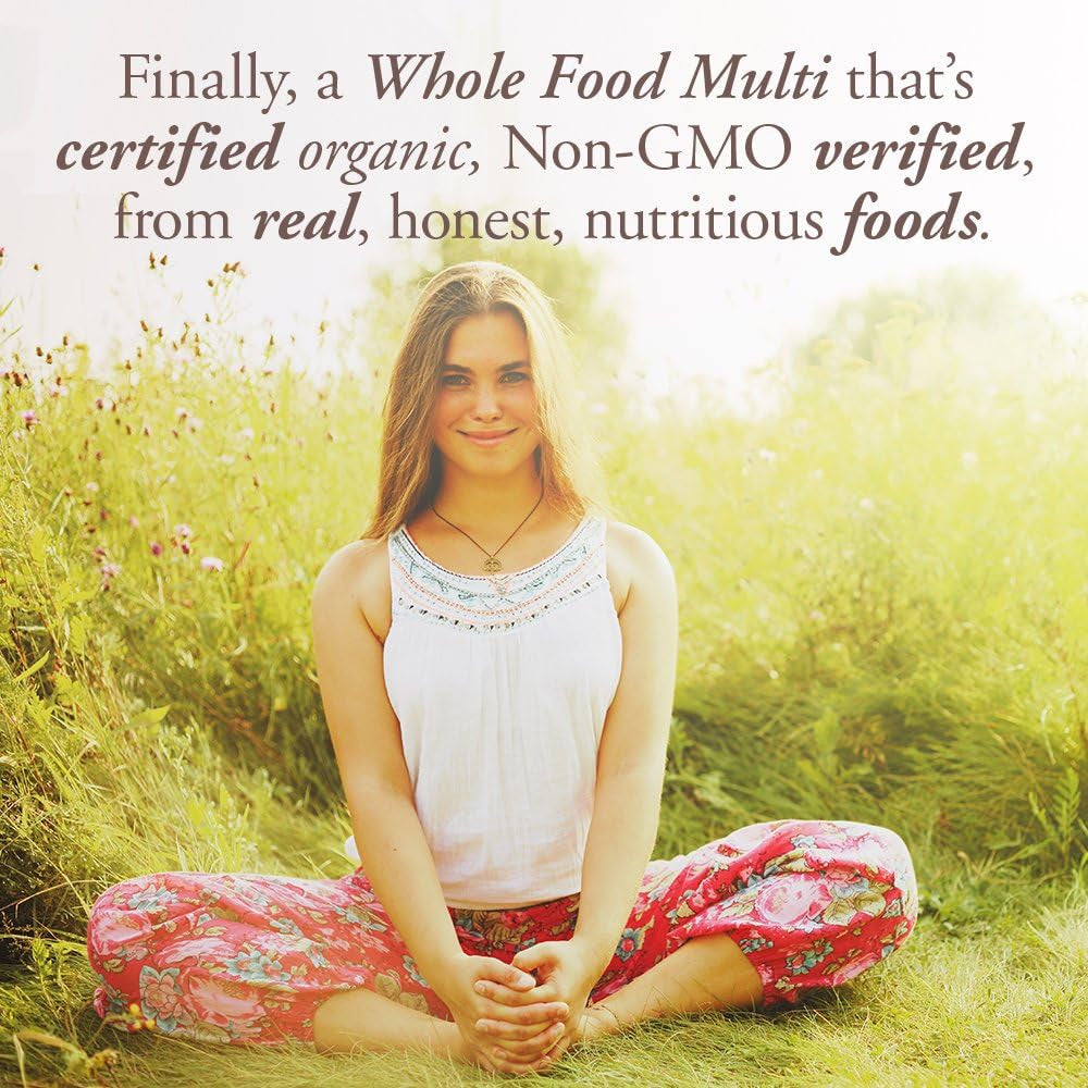 Organics Multivitamin for Women - Women'S Once Daily Multi - Whole Food Multi with Iron, Biotin, Vegan Organic Womens Multivitamin for Health, Energy Hair Skin and Nails, 60 Tablets