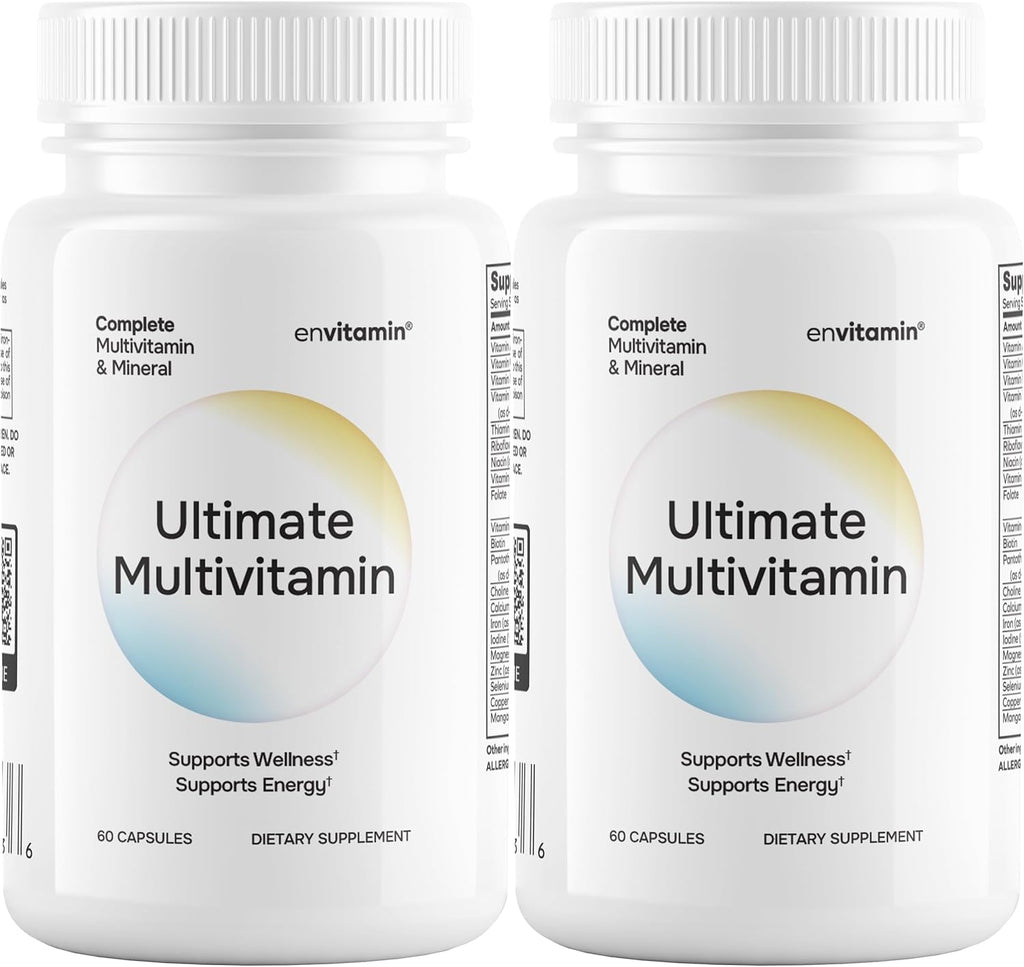 Ultimate Multivitamin Multimineral and Superfood with 42 Fruit and Vegetable Blend, 60 Count (Ultimate 2 Pack)