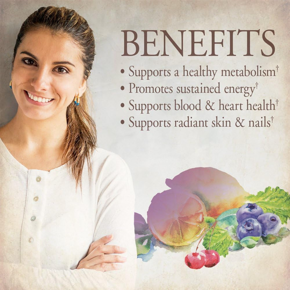 Organics Multivitamin for Women - Women'S Once Daily Multi - Whole Food Multi with Iron, Biotin, Vegan Organic Womens Multivitamin for Health, Energy Hair Skin and Nails, 60 Tablets