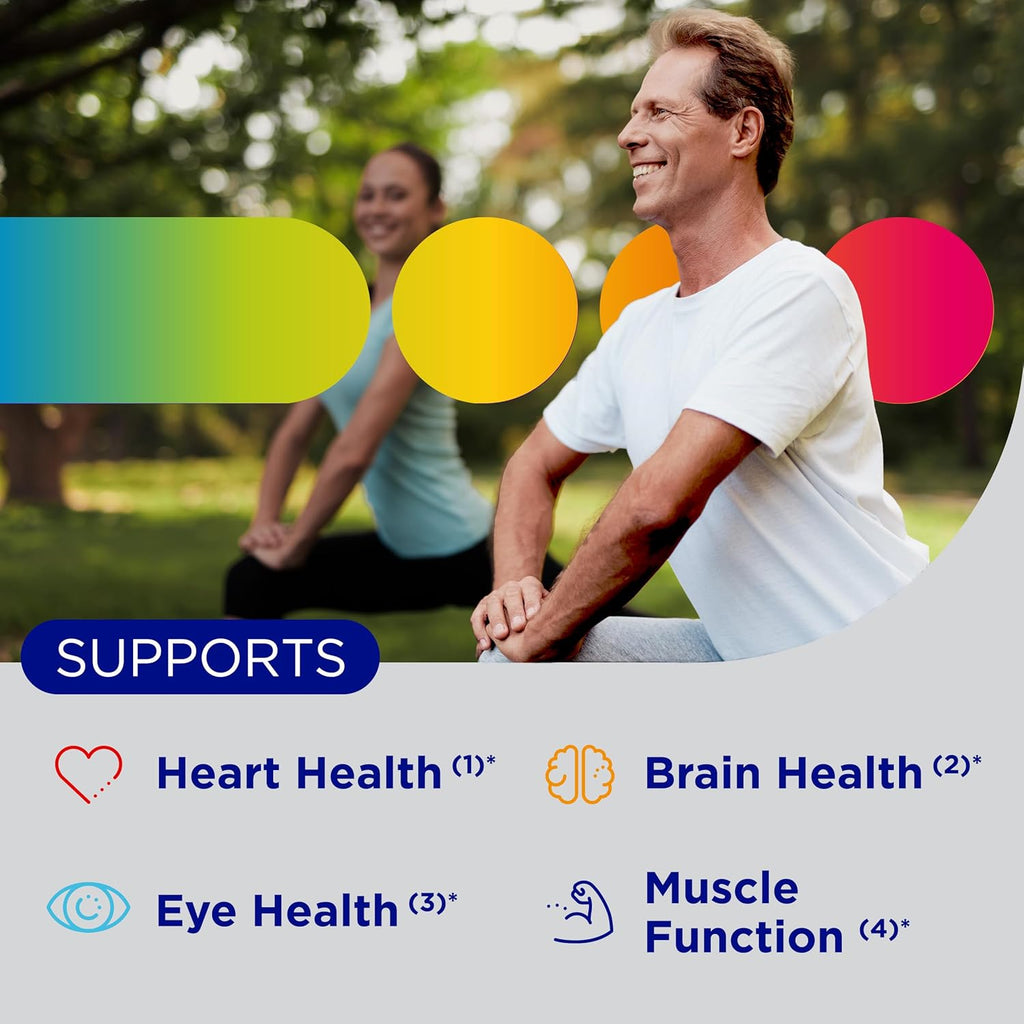 Minis Silver Multivitamin for Men 50 Plus, Multivitamin/Multimineral Supplement, Vitamin D3, B-Vitamins and Zinc, Non-Gmo Ingredients, Supports Memory and Cognition in Older Adults - 280 Ct