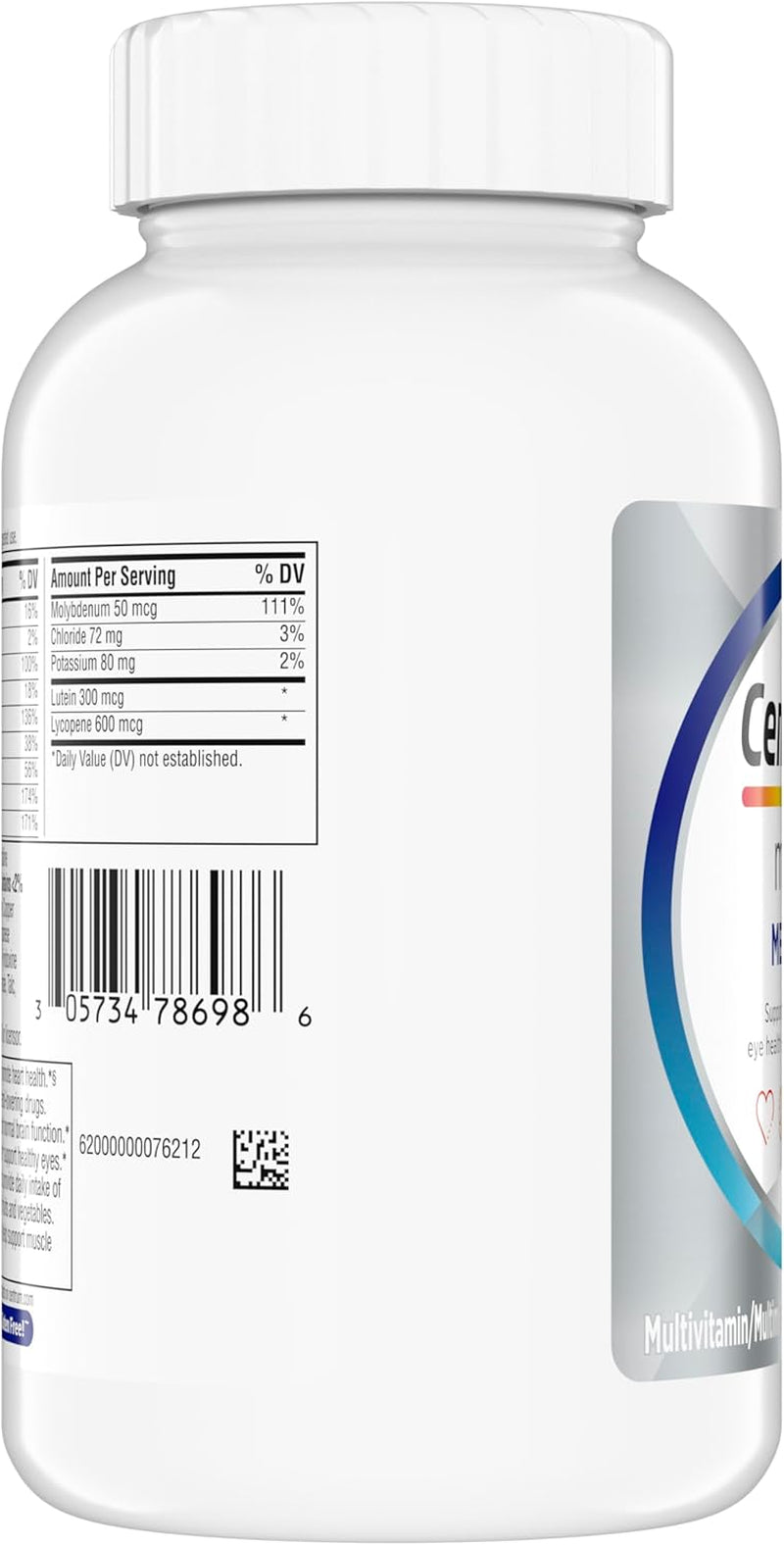 Minis Silver Multivitamin for Men 50 Plus, Multivitamin/Multimineral Supplement, Vitamin D3, B-Vitamins and Zinc, Non-Gmo Ingredients, Supports Memory and Cognition in Older Adults - 280 Ct