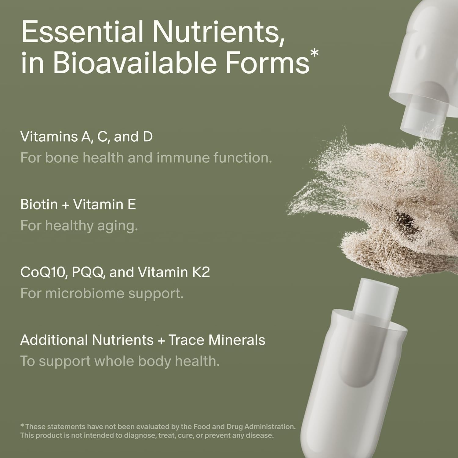 DM-02 Daily Multivitamin - 100% DV Essential Vitamins and Minerals for Women & Men - Helps Fill Daily Nutrient Gaps - Immune, Bone, Hair, Skin & Nails Health - Vegan - 30 Capsules (30-Day Supply)